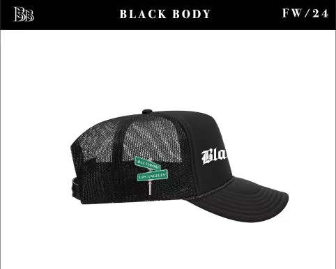 Black Body: Limited Edition Black Trucker Hat